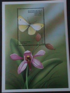 ​MADAGASCARS-COLORFUL BEAUTIFUL LOVELY BUTTERFLY-MNH-S/S VERY FINE-LAST ONE