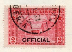 Liberia 1920s Officials Early Issue Fine Used 2c. Optd 151463