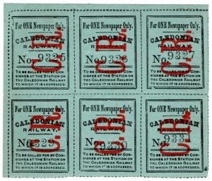 (I.B) Caledonian Railway : Newspaper Parcel (single) 