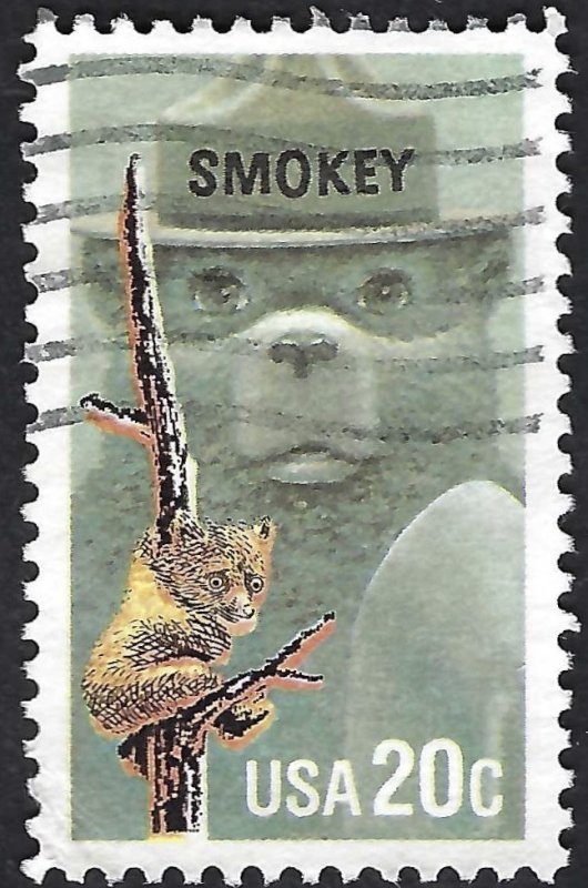 United States #2096 20¢ Smokey Bear (1984). Used.