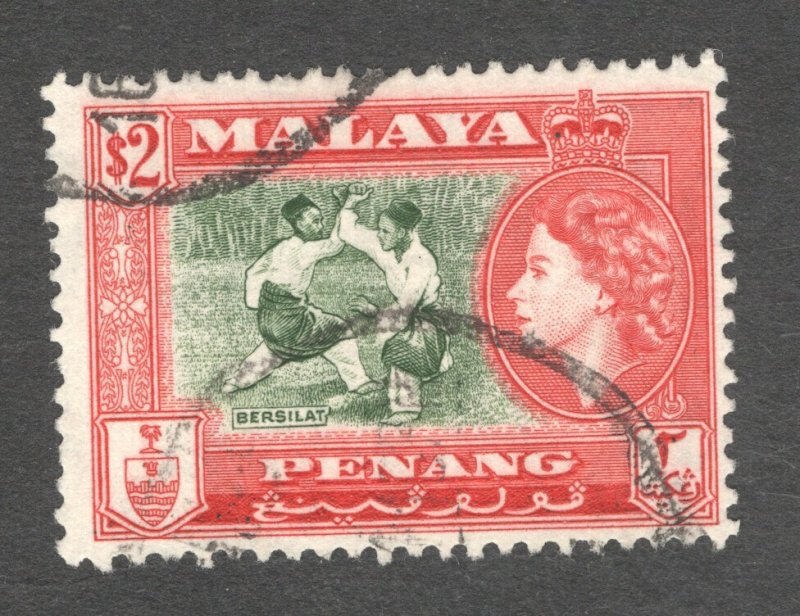 Malaya - Penang, Scott #54   VF, Used, CV $18.00 ......  4970031