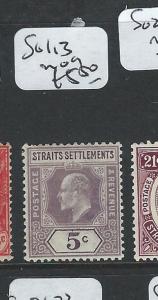 MALAYA STRAITS SETTLEMENTS (P0210B) KE 5C  SG 113  MOG