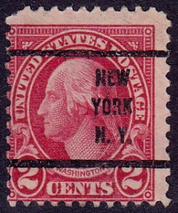 USA - 1923 - Scott Type A157 - used - NEW YORK N.Y. precancel