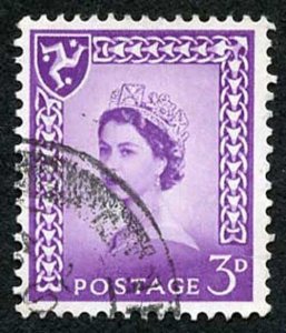 IOM SG2a 3d Deep Lilac on Chalky Paper Fine used cat from 6.50 pounds