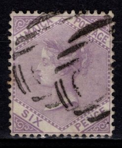 Jamaica 1870-83 Victoria Def., 6d mauve [Used]