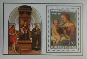 GUINEE GUINEA SHEET CHRISTMAS 90 PAINTINGS RAPHAEL MADONNA