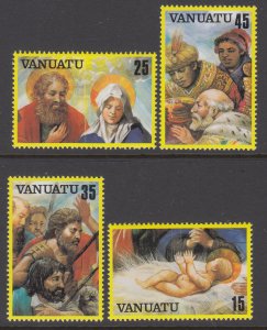 Vanuatu 342-345 Christmas MNH VF