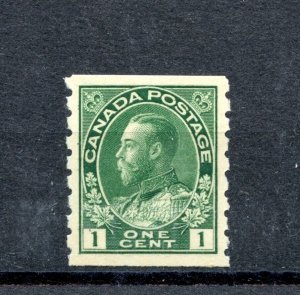 Canada #128 (C507) King George V, 2¢ green, perf 8, MNH, F-VF, CV$50.00