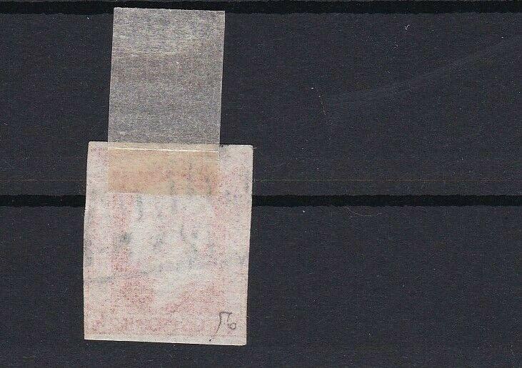 prussia 1860 ½sgr vermilion imperf no wmk used stamp  cat £250+ ref r13421