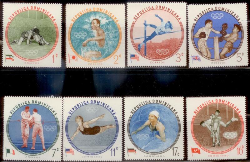 Dominican Republic 1960 SC# 525-9, C115-7 MNH L282-3