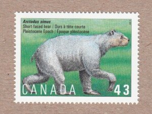 PREHISTORIC ANIMALS * ARCTODUS PLEISTOCENE EPOCH * Canada HF MNH 1994 #1531i