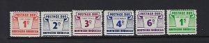 NORTHERN RHODESIA SCOTT #J5-J10 1964 POSTAGE DUES- MINT NEVER   HINGED