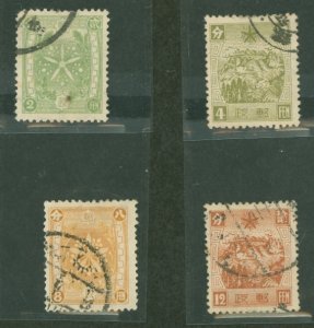 Manchukuo #62-65 Used Multiple