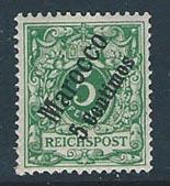 German Colonies, Offices/Morocco #2 (M)