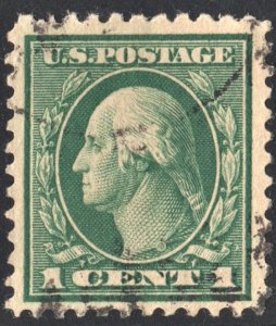 SC#498 1¢ Washington Single (1917) Used