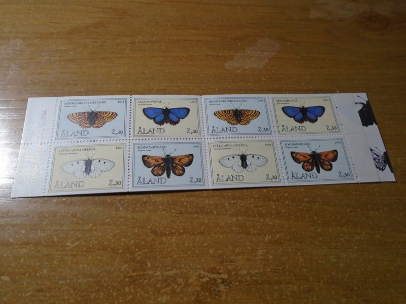 Aland  Finland  #  81a #   MNH  Butterflies  complete booklet