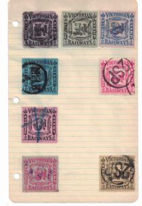 2-Binder hoard of Foreign Railroad Stamps - 350 3 ring pages 1-15 per page