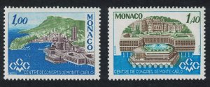 Monaco Inauguration of Monaco Congress Centre 2v 1978 MNH SG#1339-1340