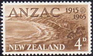 New Zealand 368 - Mint-H - 4p ANZAC Cove, Gallipoli (1965)