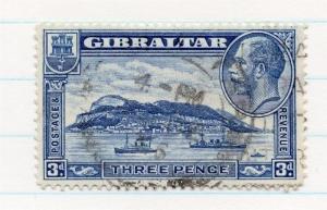 Gibraltar 1931 GV Early Issue Fine Used 3d. 202535
