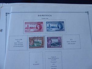 Dominica 1937-1972 Mint Stamp Collection on Scott International Alb Pgs