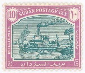 (I.B) Sudan Postal : Postage Due 10m (SG D7)