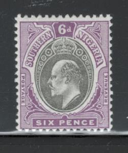 Southern Nigeria 1904 King Edward VII 6p Scott # 26 MH