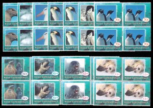 Ross Dependency 1994 QEII Wildlife set blocks superb MNH. SG 21-31. Sc L21-L30.