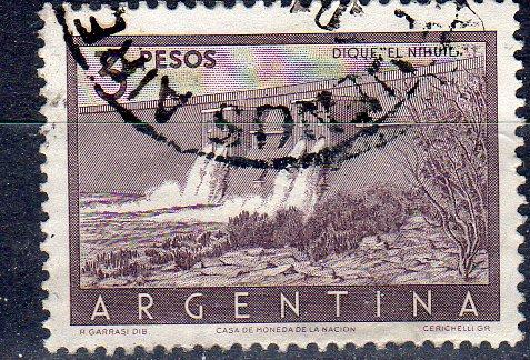 Argentina 638 - CTO - Nihuil Dam