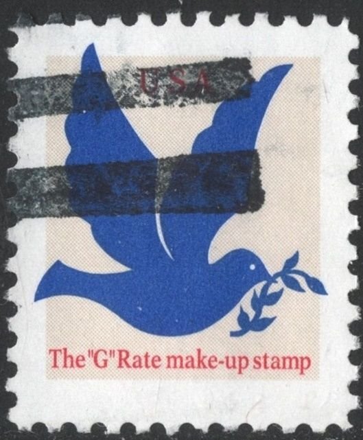 SC#2877 (3¢) G Rate Make-Up Single (1994) Used