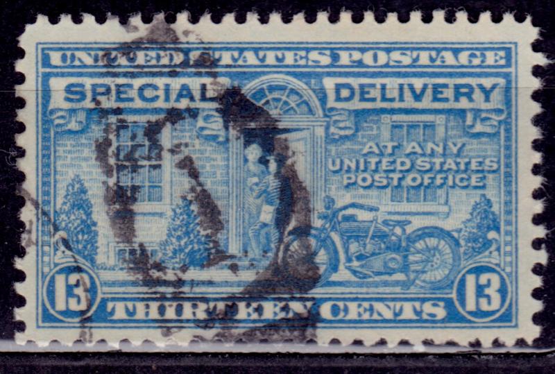 United States 1944, Special Delivery, Postman and Motorcycle, 13c, sc#E17, used