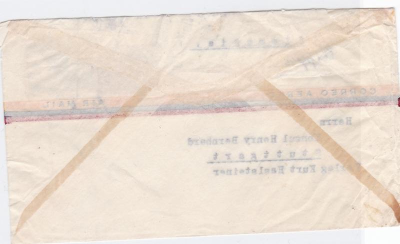 ecuador clipper  airmail  stamps  cover ref r14705