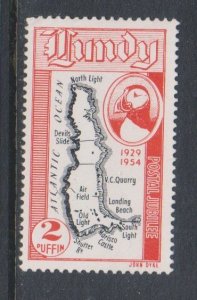 Great Britain,  2p Lundy Island Local, 95 MH