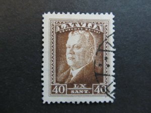 A4P25F40 Latvia Lettonia Lettland 1937 40s used