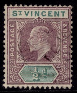 ST. VINCENT EDVII SG85, ½d dull purple & green, FINE USED. ORDINARY