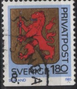 Sweden 1537 (used) 1.80k arms of Småland (1985)