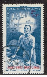 French India  1942  CB3  Used