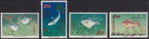 Sc# 1454 / 1457 Republic of China Fish 1965 complete MNH set CV $35.00