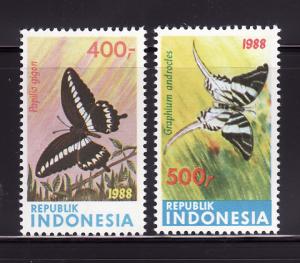 Indonesia 1371-1372 Set MNH Butterflies (C)