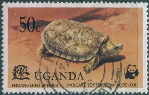 Uganda 1977 SG199 50c Pancake Tortoise FU