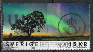 Sweden ~ Scott # 2787e ~ Used ~ Aurora Borealis