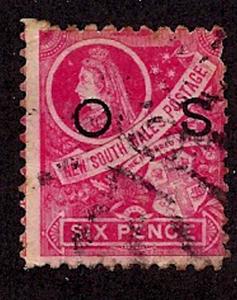 New South Wales-1888-89-SC O27-Used-Victoria & Arms