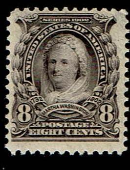 Scott #306 variety F/VF-OG-LH. SCV - $45.00