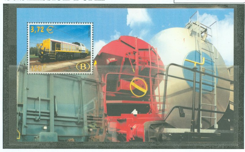 Belgium #TRV-BL2  Souvenir Sheet (Train)