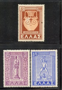 Greece # 520-22, Mint Hinge.