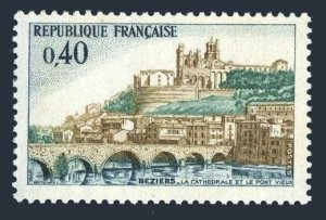 France 1220, MNH. Michel 1634. Cathedral and Pont Vieux, Beziers, 1969. Bridge.