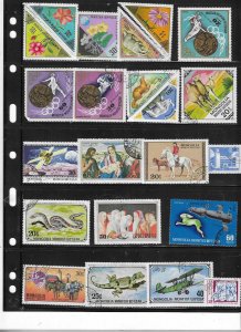 MONGOLIA COLLECTION ON STOCK SHEET MINT/USED