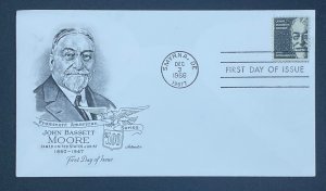 Scott 1295  FDC   John Bassett Moore,   Artmaster Cachet