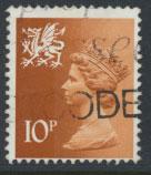 Great Britain Wales  SG W29 SC# WMMH13 Used  see scan 1 center band