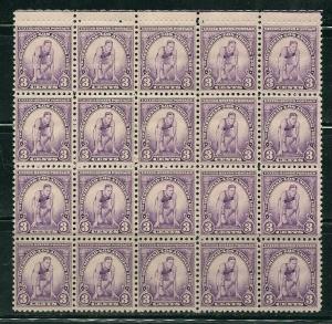 718 & 719  MNH, Blocks of 20 